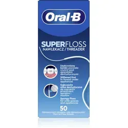 Oral B Super Floss Zahnseide für Zahnklammern und Zahnersatz 50 St.