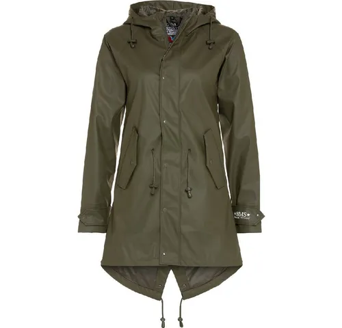 BMS Regenjacke grün 52 - Funktionsjacke aus 100% Baumwolle, Größe 52, in frischem Grün - ideal für nasse Tage und schützt zuverlässig vor Regen.
