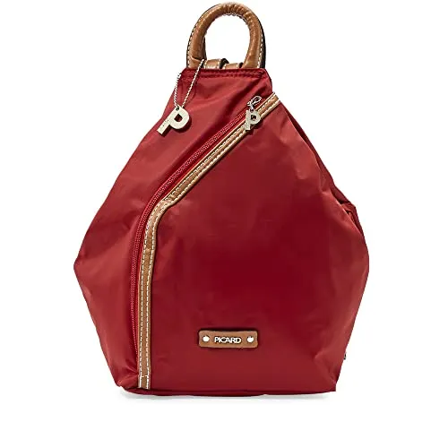 Picard Rucksack Sonja aus Nylon, rot - Rucksack in stilvollem Rot, aus strapazierfähigem Nylon, ideal für den Alltag mit cleveren Fächern für optimale Organisation.