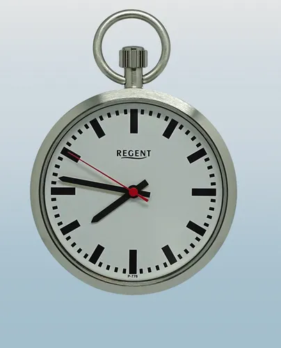 REGENT Taschenuhr Stahl ⌀ 43mm mit Quarzwerk von Regent