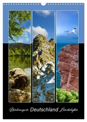 Unterwegs in Deutschland Landschaften (Wandkalender 2026 DIN A3 hoch), CALVENDO
