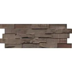 INDO 3D Wandpaneel Slimwood Hevea