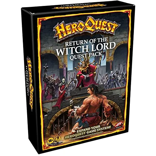HeroQuest: Return of the Witch Lord - Erweiterung von Avalon Hill - Gesellschaftsspiele; Spannende Erweiterung für das klassische HeroQuest, die neue Abenteuer und Herausforderungen bietet.