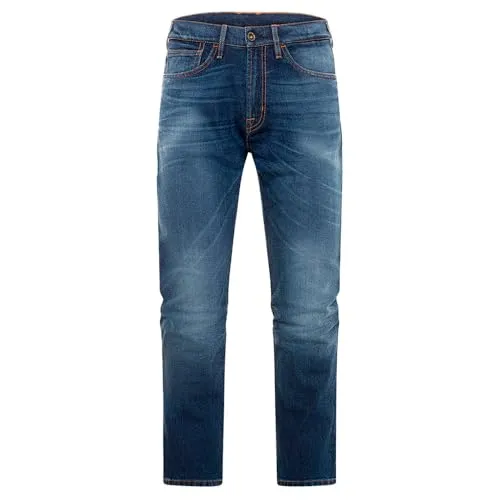 Rokker Motorrad Jeans W36 - L32 - Rokkertech Straight AA - Motorradhosen mit atmungsaktiven, herausnehmbaren Protektoren für optimalen Schutz und Komfort. Ideal für Sommerfahrten im Cruiser-Stil.