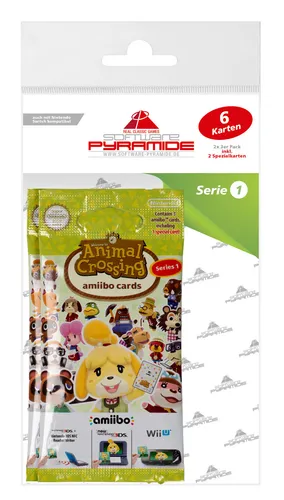 amiibo Animal Crossing - Serie 1 - 2x 3 Karten (NEU & OVP!)