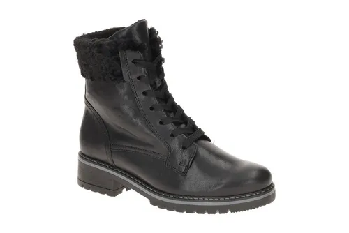 Gabor 72.776.57 Stiefel schwarz 42,5 EU (8,5 UK) - Sportliche Stiefel in Größe 42,5 aus schwarzem Leder mit gefüttertem Innenmaterial. Ideal für kühle Tage, bequem durch die Gummisohle und den praktischen Reißverschluss.