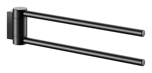 Keuco Plan Handtuchhalter schwenkbar 2-armig 300 mm in schwarz von KEUCO