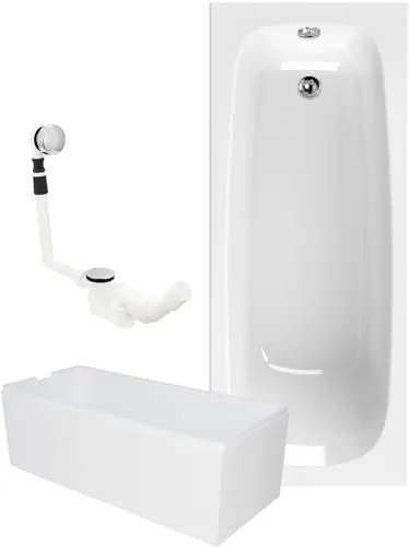 Calmwaters® Badewanne Komplettset 180x80 cm von Calmwaters