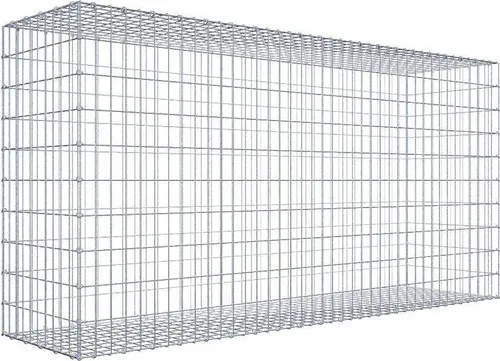 Gabione 200 cm x 100 cm x 50 cm - Langlebig und vielseitig - Gabionen für kreative Gartenprojekte, aus galvanbeschichtetem Draht mit hoher Zug- und Scherfestigkeit. Ideal für individuelle Gestaltung und stabile Konstruktionen.