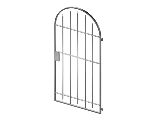 Gartentor Metalltor Tor feuerverzinkt Ergo Rundbogentor 960 x 1990 mm