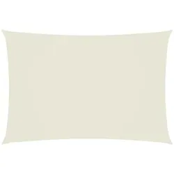 furnicato Sonnensegel 2,5 x 4,5 m Creme aus PU-beschichtetem Oxford-Gewebe, (1-tlg) weiß 250 cm x 1 cm x 450 cm