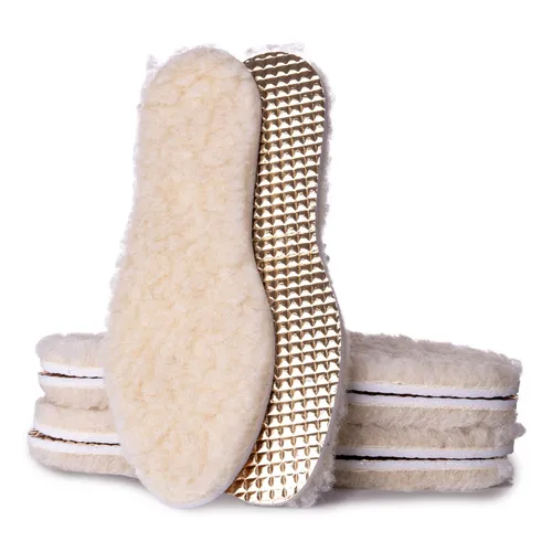 Paare Winter-Einlagen - Weiche warme Einlagen mit Oberseite aus Schafwolle ... 3