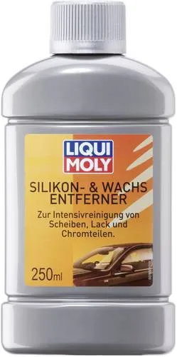 Liqui Moly Silikon- und Wachs-Entferner 1555 250ml - Reinigungsmittel zur gründlichen Entfernung von Silikon und Wachs, ideal für klare Sicht nach der Autowäsche und perfekte Untergrundvorbereitung vor Lackierungen.