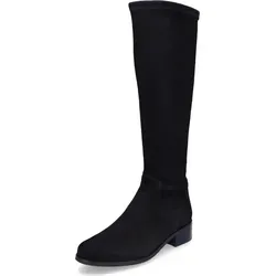 Peter Kaiser 75518 Damen Stiefel in Schwarz, Größe 41 - Eleganter Damen Schlupf-Langschaftstiefel aus hochwertigem Rauhleder mit Stretchschaft. Bequemes F 1/2 Fußbett und stilvoller 3,7 cm Blockabsatz sorgen für ein besonderes Tragegefühl.