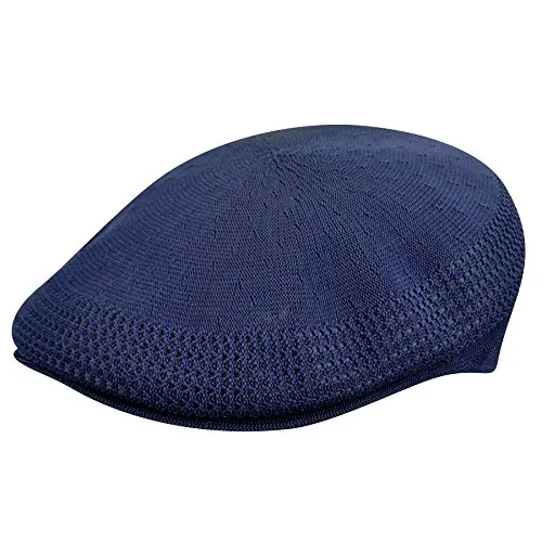 Kangol Herren Schirmmütze Tropic Ventair 504, Marineblau, Größe L - Schirmmütze für Herren aus traditionellem Tropic-Garn, ideal für warmes Wetter. Kultiger Kangol-Klassiker mit einzigartigem Ventair-Muster für stilvolles Tragen.