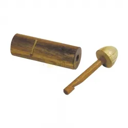 Schnapper Trick - Gesellschaftsspiel aus Samena-Holz, fördert Kreativität und Denkvermögen, Maße 25 x 25 x 100 mm