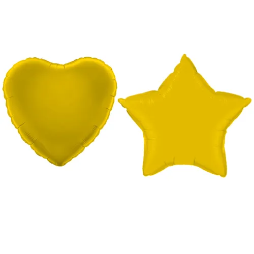 Folienballon Herz, Stern 45 cm Helium Luftballon Deko Ballon Geburtstag Party