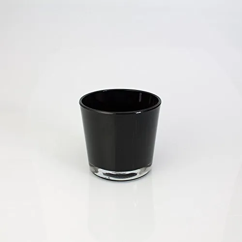 INNA-Glas Kleine Glasvase in schwarz von INNA-Glas