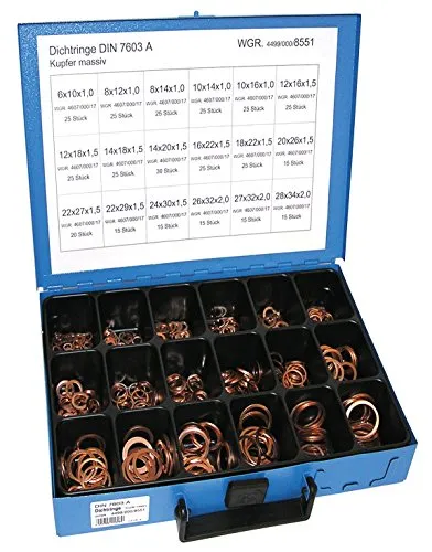 Dresselhaus 8551 Dichtringe DIN 7603 Form A, Vollkupfer von Dresselhaus