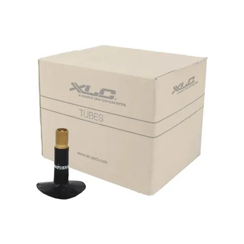 XLC Unisex Fahrradschlauch 2508280205 - Fahrradschlauch mit Presta-Ventil (33mm), ideal für zuverlässige Reifenreparaturen und in praktischer Werkstattverpackung (50 Stück) erhältlich.