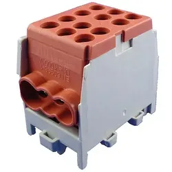 Hauptleitungs-Abzweigklemme - braun, 1-polig 2x Eingang 35 mm2 / 4x Ausgang 25 mm2