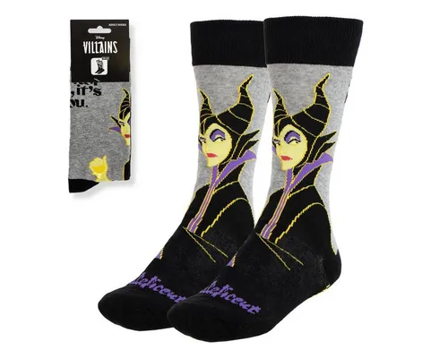 Disney Villains Socken 1 Paar Socken mit komfortabler Passform in Größe 36–43