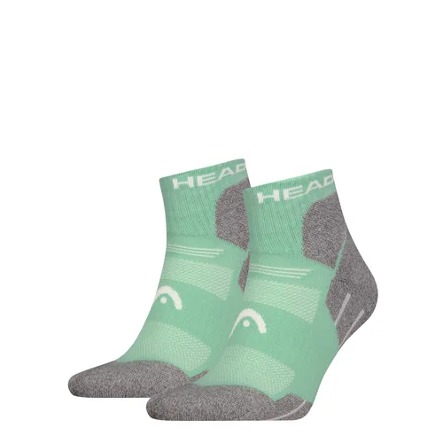 HEAD Hiking All Climates Quarter Wander Outdoor Socken 2P | 39/42 | Light Green