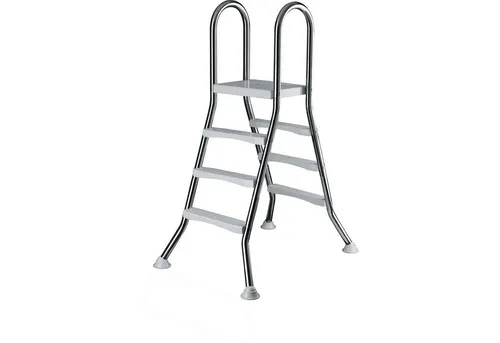 Poolleiter Edelstahl für Hochbecken 90 cm