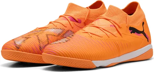 PUMA Herren Fussball-Hallenschuhe FUTURE 8 MATCH IT - Leichte Hallenschuhe für kreative Spieler. Das anpassungsfähige Mesh-Obermaterial sorgt für Stabilität, während die spezielle Gummisohle optimalen Grip bietet. Perfekt für präzise Ballkontrolle und schnelles Spiel.