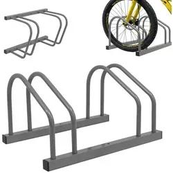 Relaxdays Fahrradständer für Boden und Wandmontage Silber - Stabiler Fahrradständer für bis zu 6 Räder, ideal für Garage oder Flur. Robuste Stahlkonstruktion sorgt für sicheren Halt. Flexibel aufstellbar oder montierbar, perfekt für gängige Fahrradtypen.