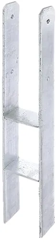 Alberts H-Anker Pfostenträger 800 mm - feuerverzinkt - Pfostenträger & Bodenhülsen, langlebig und robust aus feuerverzinktem Stahl, ideal für stabile Carport-Befestigungen.