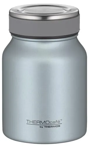 THERMOcafé by THERMOS TC FOOD JAR ice blue mat 0,50l, 9h heiß 14h kalt, Thermobehälter für Essen, doppelwandiger Lunchpot aus Edelstahl, auslaufsicher, spülmaschinenfest, für Büro und unterwegs