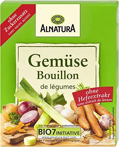 Alnatura Bio Gemüsebouillon ohne Hefe, 6 Würfel, 66g