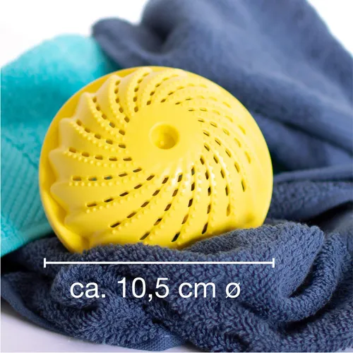 ProfessionalTree 2 Stück Waschball - mit Keramikperlen - in Gelb ohne Geruch