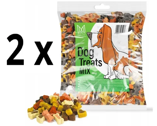Hundesnack – Fleischige Trainingswürfel MIX – Belohnung für Hunde – 500g x2 XXL