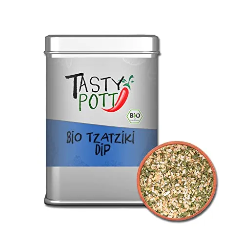 Tasty Pott Gewürzmischungen 1 I Gewürze I Spices I Kräutermischungen I Kräuter I Würzen I Gewürzpulver (Bio Tzatziki Dip 100g)