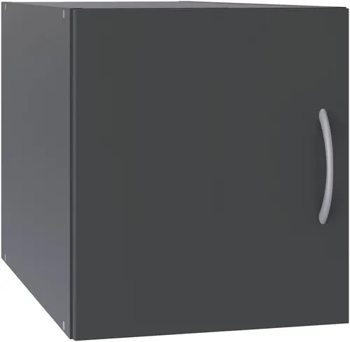 Wimex Schranksystem Aufsatz-Schrank MULTIRAUMKONZEPT - Bürostühle: Robuster Aufsatz-Schrank aus Holzwerkstoff, ideal zur optimalen Raumnutzung im Büro mit modernem grauen Design.