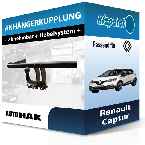 Abnehmbare Auto Hak Anhängerkupplung für Renault Captur (05.2017-12.2019)