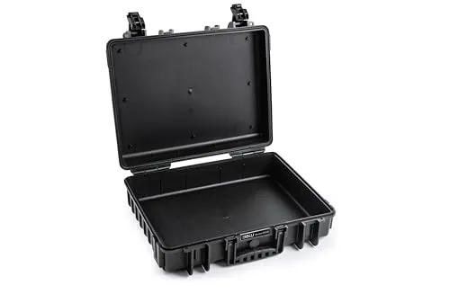 B&W Transportkoffer Outdoor - Typ 6040 - Schwarz - Kameratasche, wasserdicht nach IP67, staubdicht, bruchsicher und unverwüstlich – ideal für den sicheren Transport Ihrer Kameraausrüstung.