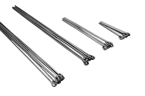 HEXIM Ösendraht & Schnellabhänger für CD 60/27 - Trockenbau Rigips Decke abhängen Ösendrähte 4mm (10 Stück Abhängedraht 750mm) Draht mit Öse