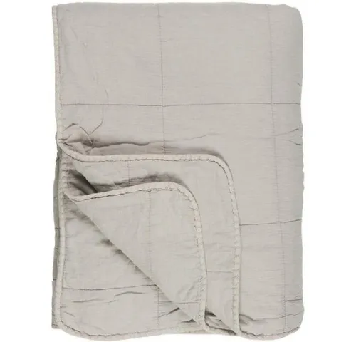 Wohndecke Ib Laursen Tagesdecke Quilt Vintage Ash Grey, Ib Laursen