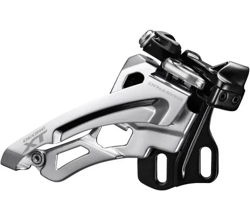 Shimano Deore XT FD-M8000 Umwerfer 3x11-fach - Hochwertiger Kettenumwerfer für Mountain Bikes, 11 Gänge und leichtes Design mit nur 122 g für präzise Schaltvorgänge.