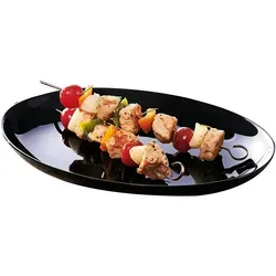 CreaTable Tafelservice schwarz - Elegantes Tafelservice in edlem Schwarz, ideal für stilvolle Anlässe und jedes Dinner-Event.