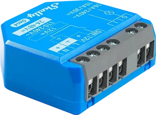 Shelly 1 Gen4 Smart-Zwischenstecker - Smart-Zwischenstecker für die einfache Steuerung von Geräten, kompakt und energieeffizient, ideal für dein vernetztes Zuhause.