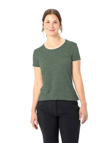 Vaude Damen Essential T-Shirt in Grün (Größe XXS) - Leichtes, schnell trocknendes T-Shirt im Regular-Fit, ideal für Bergwanderungen mit hervorragendem Feuchtigkeitstransport und hohem Tragekomfort.