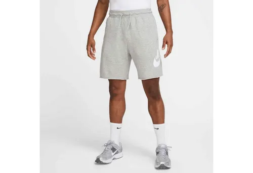 Nike French Terry Alumni Short - grau - Lässige Shorts aus French Terry für optimalen Tragekomfort, ideal für Freizeit und Sport.