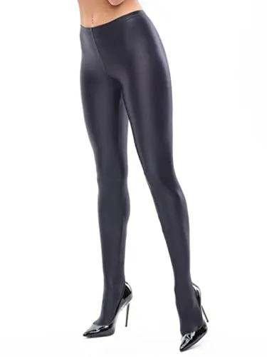 Miss O Wetlook Ouvert Strumpfhose M (38)