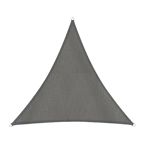 Segel CANNES DR 4x4x4m anthracite - Dreieckiges Sonnensegel - Sonnenschutz für Garten, Terrasse oder Balkon mit UV-Schutz 50+. Hergestellt aus wind- und wasserabweisendem Polyester, bietet es reißfesten Halt und lässt sich faltenfrei aufspannen.