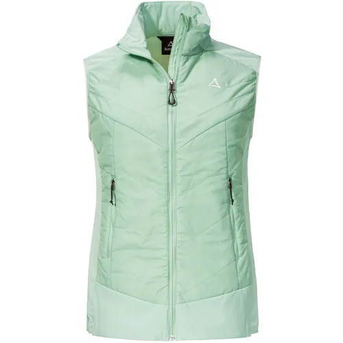 Schöffel Damen Style Blaueis Hybrid Weste XXL in Grün - Funktionsjacke aus recycelten Materialien, atmungsaktiv und wärmend – perfekt für Outdoor-Abenteuer
