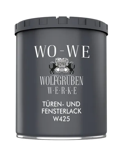 WO-WE Metallschutzlack Türen und Fensterlack 3in1 Türenlack Klarlack Holzfenster Farbe Metall